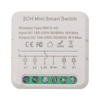 Розумне реле TUYA Wifi 16A 2-канальный (HS084028)