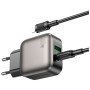 Зарядний пристрій BOROFONE BAS54A Absolute 1xUSB-C PD20W + 1xUSB QC3.0 + cable USB-C to Lightning Black (6941991116216)