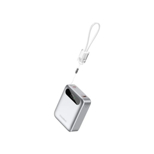 Батарея універсальна Choetech 10000mA, 22.5W, PD, QC, silver (B860-CCSL)