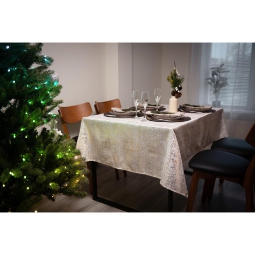 Скатертина Ardesto Shine 100% поліестер, золотавий 140х180 см (ART08SG)