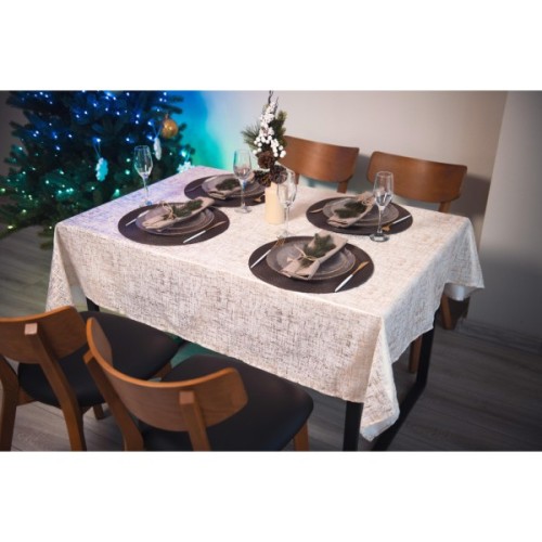 Скатертина Ardesto Shine 100% поліестер, золотавий 140х180 см (ART08SG)