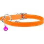 Нашийник для тварин WAUDOG Glamour з QR паспортом Д 22-30 см помаранчевий (32484)