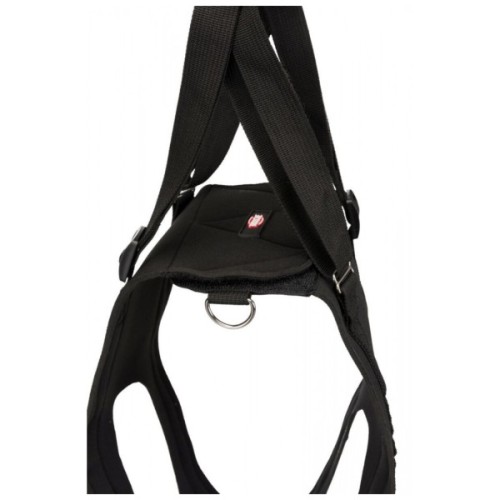 Шлея для собак Trixie Пояс підтримуючий неопреновий чорний M: 55 - 65 см (4053032407459)