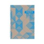 Блокнот Axent на спіралі А5 96 аркушів, клітинка, тверда обкладинка №35 (8032-35-A)
