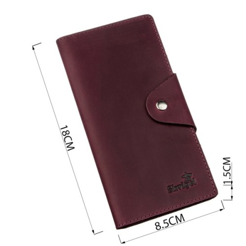 Гаманець Shvigel Жіночий з вінтажної шкіри Бордовий (16166)