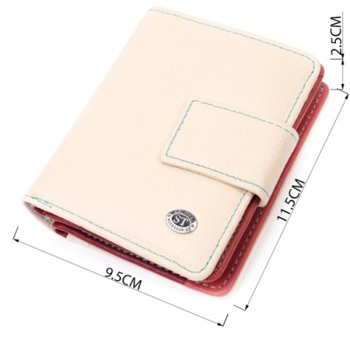 Гаманець ST Leather Из натуральной кожи Белый (19440)