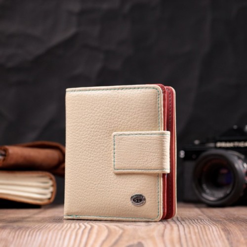 Гаманець ST Leather Из натуральной кожи Белый (19440)