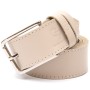 Ремінь Grande Pelle Шкіряний унісекс Бежевий (11450)