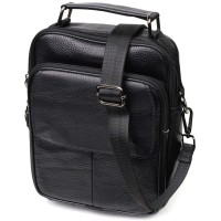 Сумка Vintage Месенджер з натуральної шкіри Чорна (21950)