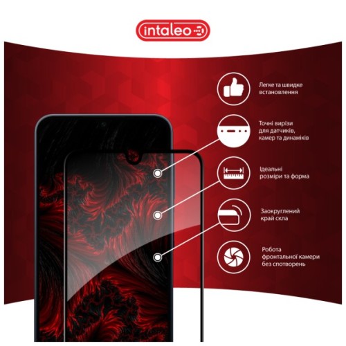 Скло захисне Intaleo Full Glue Samsung A16 Black (1283126598715)