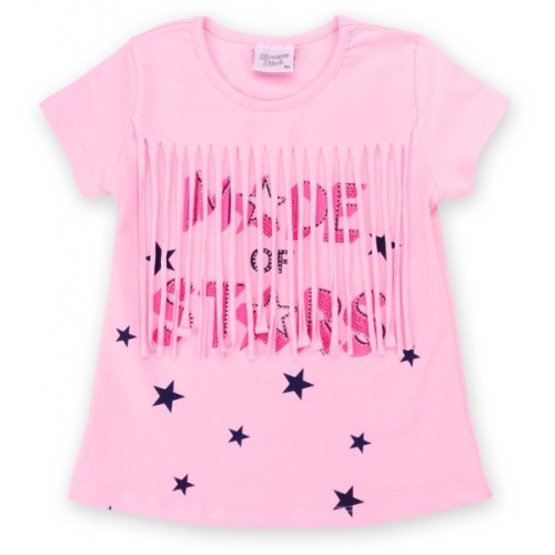 Набір дитячого одягу Breeze футболка із зірочками з шортами (9036-98G-pink)