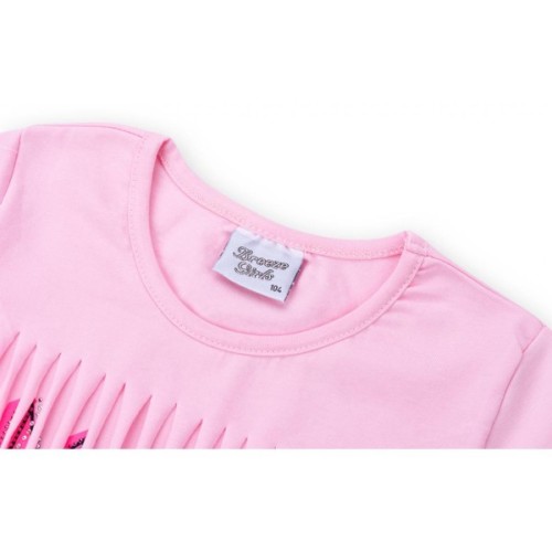 Набір дитячого одягу Breeze футболка із зірочками з шортами (9036-98G-pink)