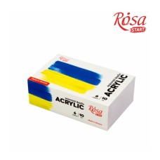 Акрилові фарби Rosa START Ukraine 6 x10 мл (4823098531050)