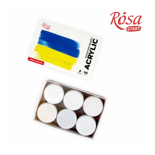 Акрилові фарби Rosa START Ukraine 6 x10 мл (4823098531050)