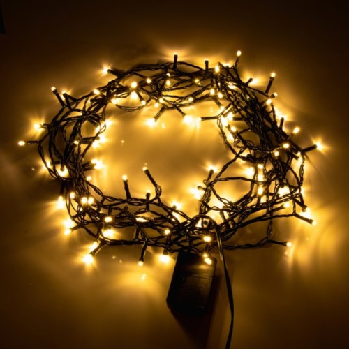 Гірлянда YES! Fun Нитка 120 LED Тепло-біла 8.4 м 8 режимів Мерехтіння (974832)