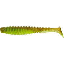 Силікон рибальський FishUP U-Shad 4" 204 - Green Pumpkin/Chartreuse (8шт/уп) (1864.11.21)