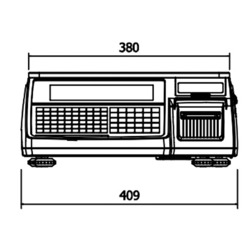Ваги торгівельні CAS CL-5200-B без стойки (CL-5200-B)