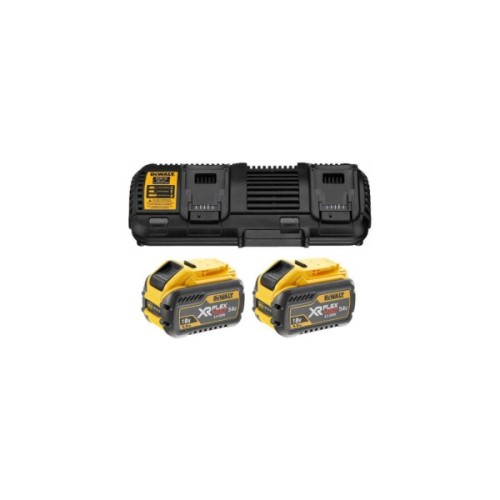 Набір акумулятор + зарядний пристрій DeWALT ЗП 10.8,/4.4/18/54V, 4А, 2x9Ah(18V)/3Ah(54V) (DCB132X2)