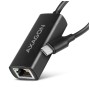 Перехідник USB-C to RJ45 Ethernet 1000Mbps black AXAGON (ADE-ARC)