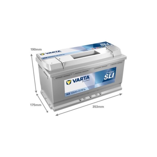 Акумулятор автомобільний Varta 100Ач Silver Dynamic H3 (600402083)