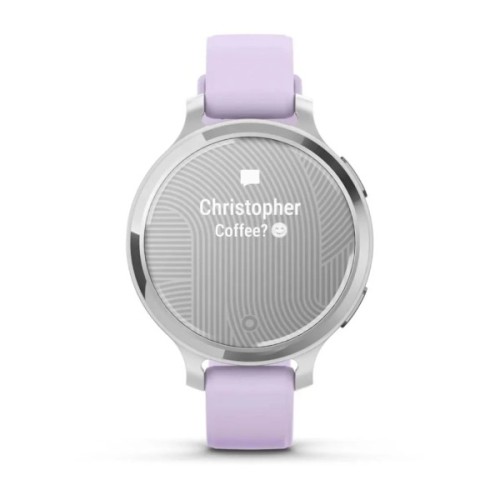Смарт-годинник Garmin Lily 2 Active, Silver/Jasmine Purple, Silicone, (010-02891-01)