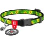 Нашийник для тварин WAUDOG Авокадо з QR паспортом XS 20-30 см (5280)