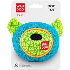 Іграшка для собак WAUDOG Fun Ведмедик 12х11 см блакитна (62052)