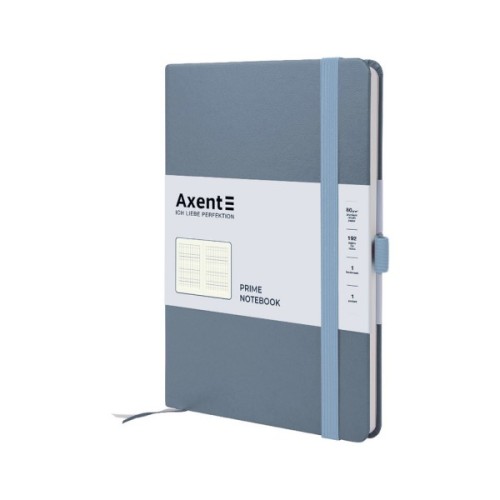 Книга записна Axent Partner Prime 145x210 мм 96 аркушів, клітинка сіра (8305-62-A)