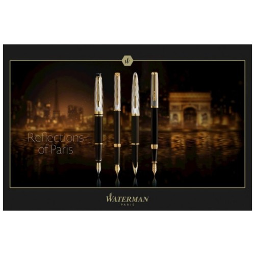 Ручка пір'яна Waterman HEMISPHERE Reflections Of Paris GT  FP M (12 095.M)
