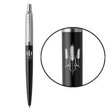 Ручка кулькова Parker JOTTER 17 UKRAINE Бонд Street Black CT BP Тризуб із колосків (16232_T059w)