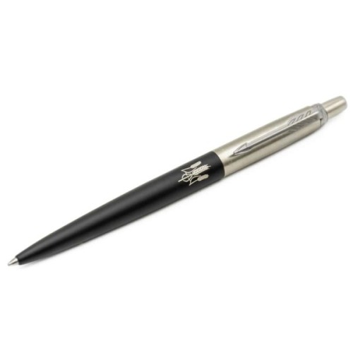 Ручка кулькова Parker JOTTER 17 UKRAINE Бонд Street Black CT BP Тризуб із колосків (16232_T059w)