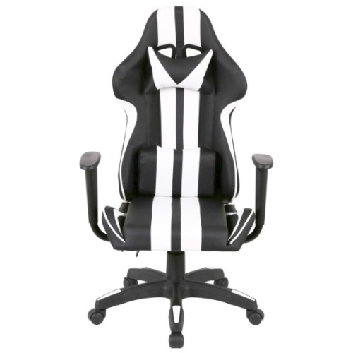 Крісло ігрове Аклас Стрік Light ANF Білий (PU-чорний/білий) (00160343)