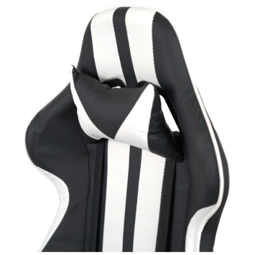 Крісло ігрове Аклас Стрік Light ANF Білий (PU-чорний/білий) (00160343)