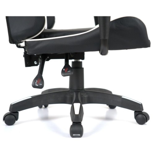 Крісло ігрове Аклас Стрік Light ANF Білий (PU-чорний/білий) (00160343)