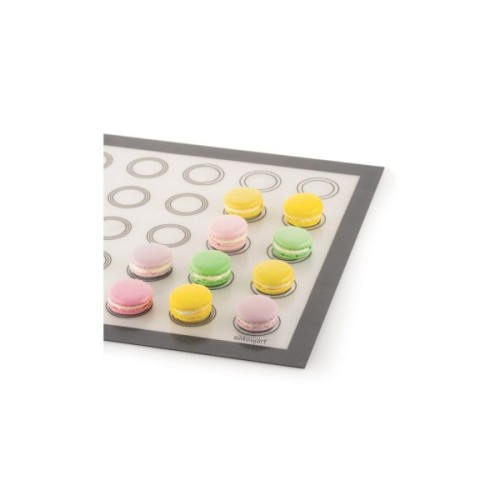 Кондитерський килимок Silikomart серія "Silikon Mats" для макаронс 58,3x38,4 см (FIBERGLASS 60x40)