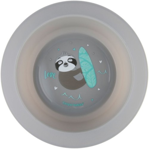 Набір дитячого посуду Canpol babies Exotic Animals Сірий 2 шт. (56/523_grey)