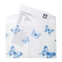 Папка - конверт Buromax А4 на кнопці, BUTTERFLY ARABESKI, напівпрозора, біла перламутрова (BM.3943-31)