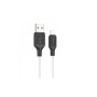 Дата кабель USB 2.0 AM to Lightning 1.0m silicone X90 Cool white HOCO (6931474788412)