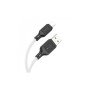 Дата кабель USB 2.0 AM to Lightning 1.0m silicone X90 Cool white HOCO (6931474788412)