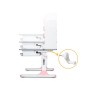 Парта Mealux Edmonton Multicolor Pink з полицею (BD-610 W/МС + PN с полкой)