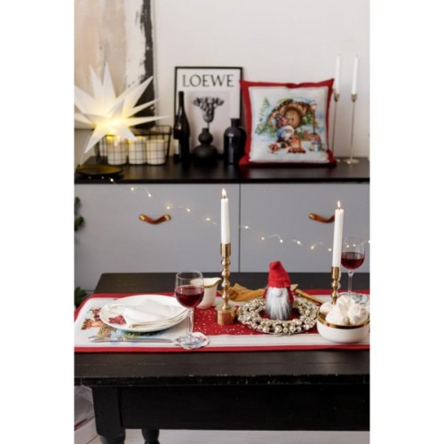 Доріжка на стіл Прованс гобеленова Різдвяне багаття 35х100 см (036899)