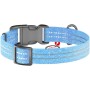 Нашийник для тварин WAUDOG Re-cotton з QR паспортом світловідбивний Ш 25 мм Д 33-49 см блакитний (02922)