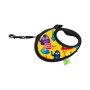 Повідець для собак WAUDOG R-leash з контейнером для пакетів "Мохнаті монстри", світловідбивна стрічка, M (256-4050)