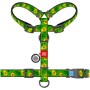 Шлея для собак WAUDOG Nylon з QR паспортом анатомічна H-подібна "Авокадо" L (5560)