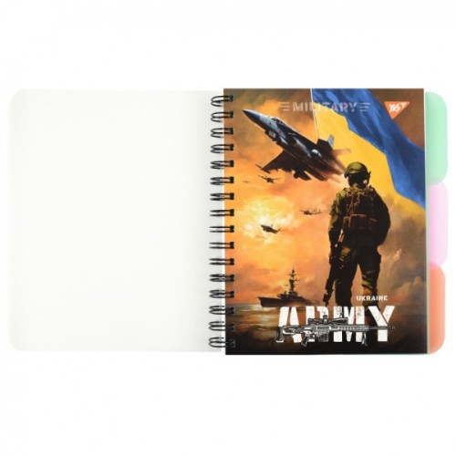 Блокнот Yes А5 Army Ukraine 144 аркуша пластикова обкладинка (681959)