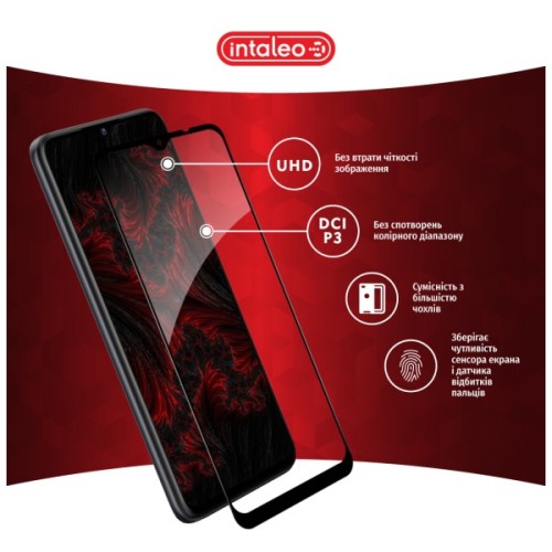 Скло захисне Intaleo Full Glue ZTE Blade A53 Black (1283126583308)