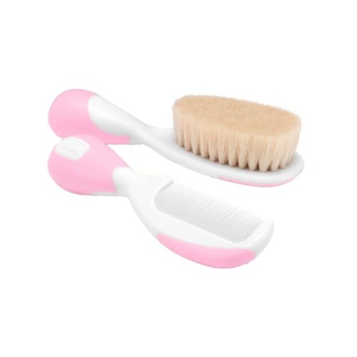 Набір для догляду за дитиною Chicco гребінець і щіточка 0+ міс. рожевий (06569.10)