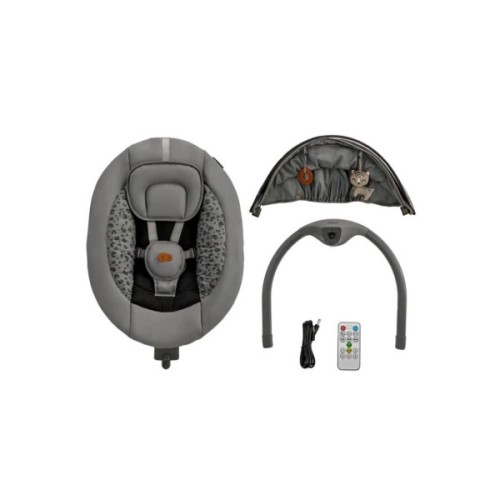 Крісло-гойдалка Kinderkraft Lumi 2 Dark Grey (5902533925025)