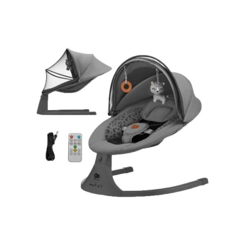 Крісло-гойдалка Kinderkraft Lumi 2 Dark Grey (5902533925025)