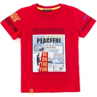 Футболка дитяча Blueland PEACEFUL (11016-110B-red)